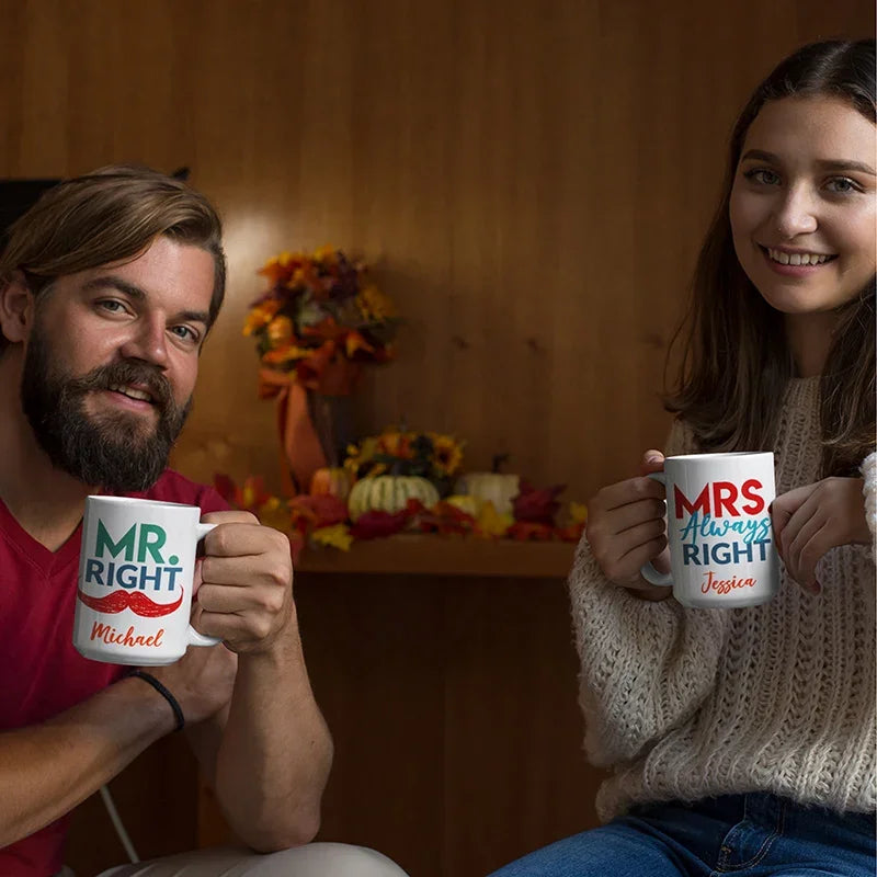 Mr & Mrs Custom Mug for Couple