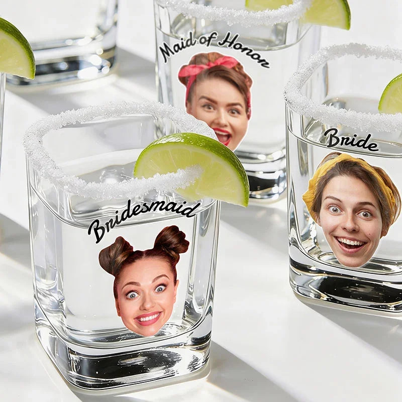 Personalized Face Shot Glasses for Every Party