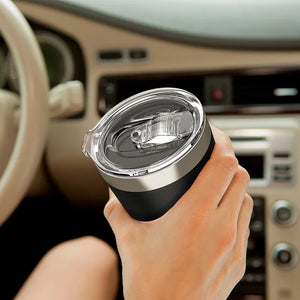 30 Oz Tumbler with Straw and No Spills Allowed! - GiftShire