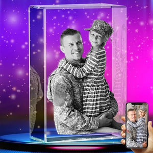 3D Crystal Photo, Father’s Day Gifts - GiftShire
