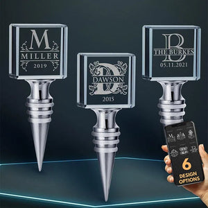 3D Crystal Bottle Stopper, Custom Wine Bottle Stopper - GiftShire