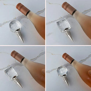 3D Crystal Bottle Stopper, Custom Wine Bottle Stopper - GiftShire