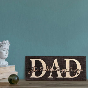 3D Custom Dad Name Sign - GiftShire