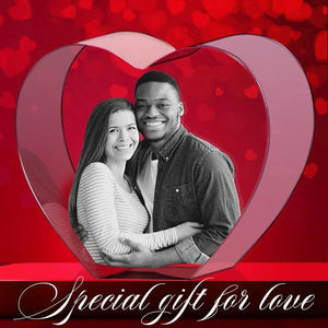 Custom Crystal Heart Shape Frame - GiftShire
