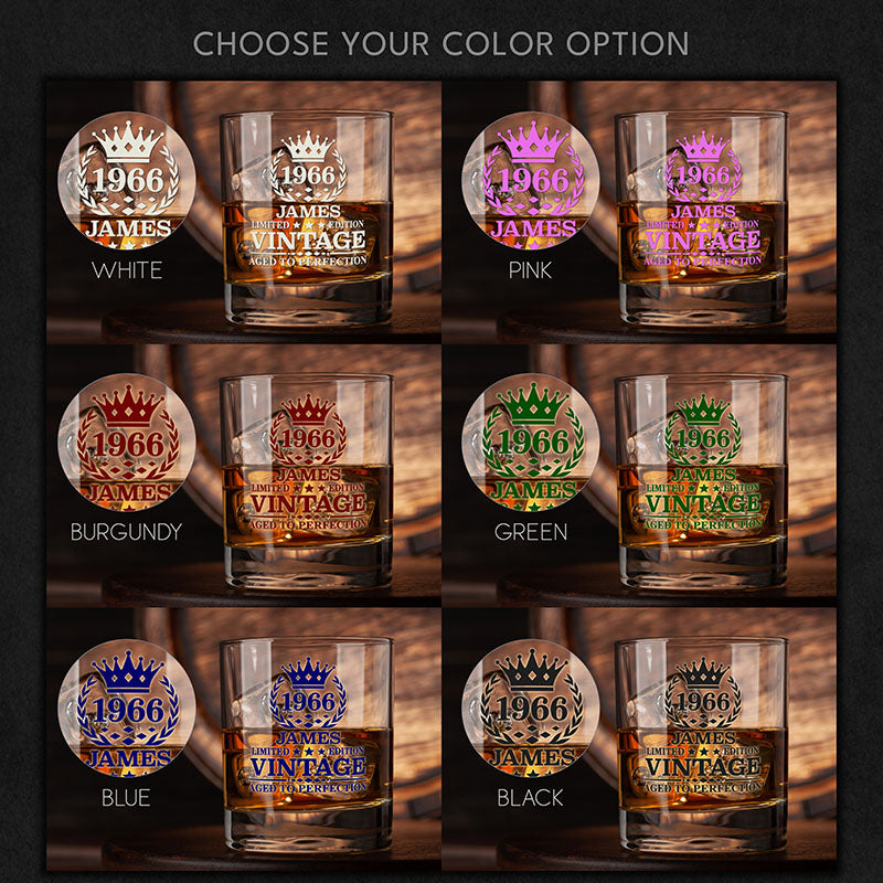 Personalized Whiskey Glass, Full Color UV Customization