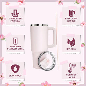 40 Oz Personalized Tumbler - Insulated Stainless Steel - GiftShire