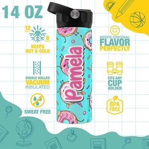 Customizable & Fun Kids Water Bottle - 14 Oz. - GiftShire