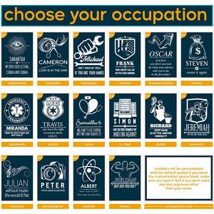 Personalized Profession Tumbler for Occupation & Career - GiftShire