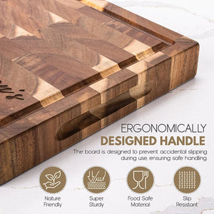 Acacia Wood Engraved- Food Safe Cutting Board - GiftShire