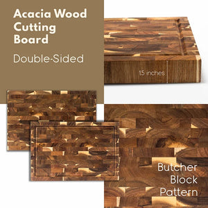 Acacia Wood Engraved- Food Safe Cutting Board - GiftShire