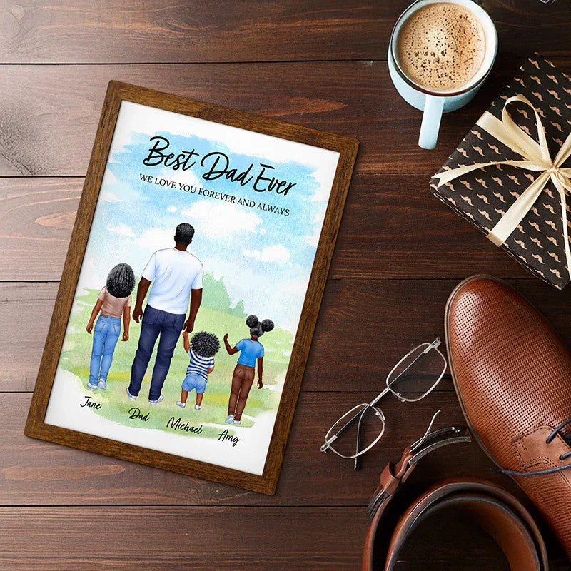 Best Dad Ever Figure Frames for Father’s Day – Father & Kids Keepsake