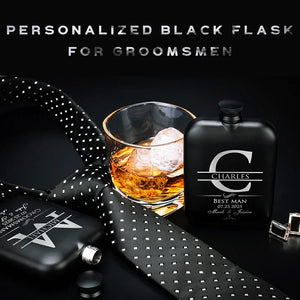 Best Man Proposal Gift - Personalized Groomsman Flask - GiftShire