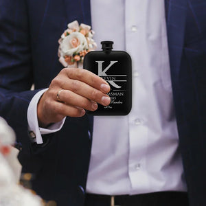 Best Man Proposal Gift - Personalized Groomsman Flask - GiftShire