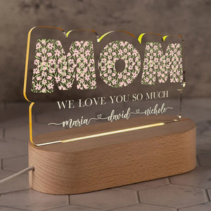 Personalized Best Mom Ever Gifts - Custom Night Light - GiftShire