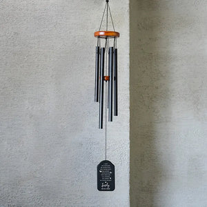 Black Bell Wind Chime for Someone who is missed - GiftShire