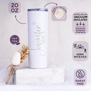 Bridesmaid Gifts, Personalized Tumblers for Bridal Party - GiftShire
