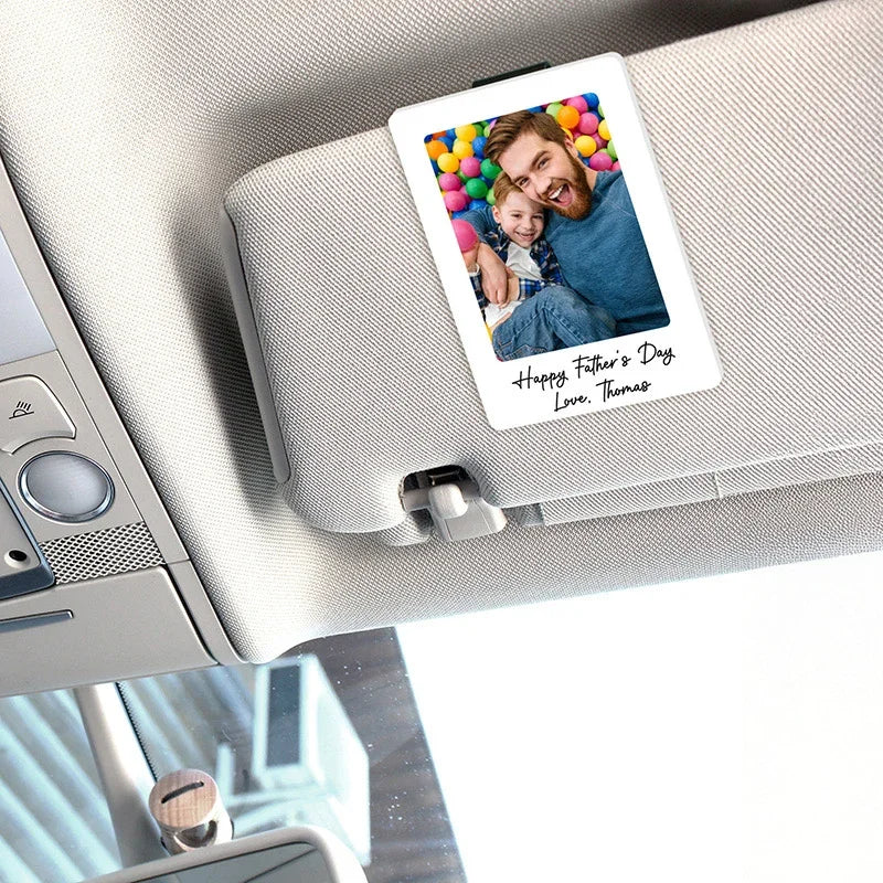 Car Visor Accessory - Safety Reminder for Dads on the Road