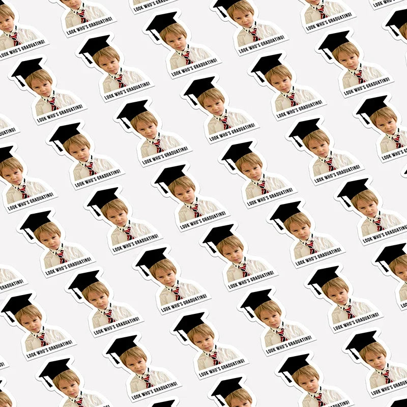 Cool Kids Graduation Stickers with Custom Photo