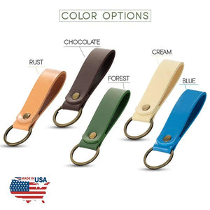 Couple Leather Key Chain, Custom Key Chain - GiftShire