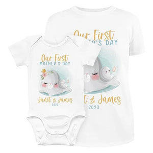 Custom 1st Mothers Day T-shirt - GiftShire