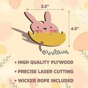 Custom 3D Name Easter Tag - GiftShire