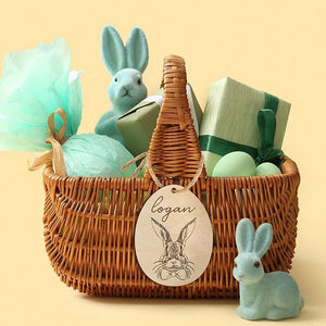 Custom Easter Bunny Name Tag - GiftShire