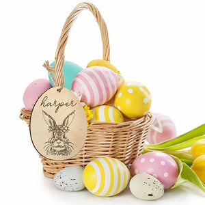 Custom Easter Bunny Name Tag - GiftShire