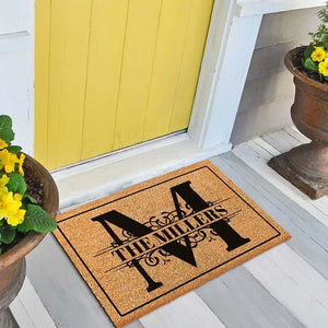 Custom Family Door Mat, Housewarming Gift - GiftShire