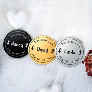 Custom Flip Decide Coin - GiftShire