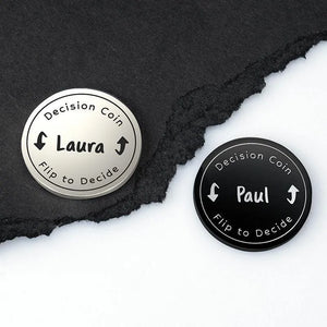 Custom Flip Decide Coin - GiftShire