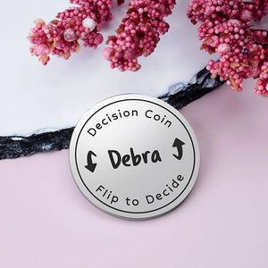 Custom Flip Decide Coin - GiftShire
