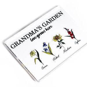 Grandma's Birth Flower Garden Frame for Mother's Day - GiftShire