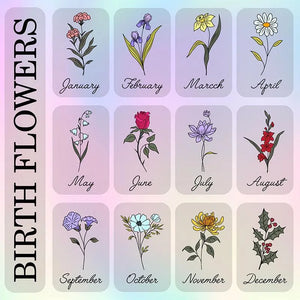 Grandma's Birth Flower Garden Frame for Mother's Day - GiftShire