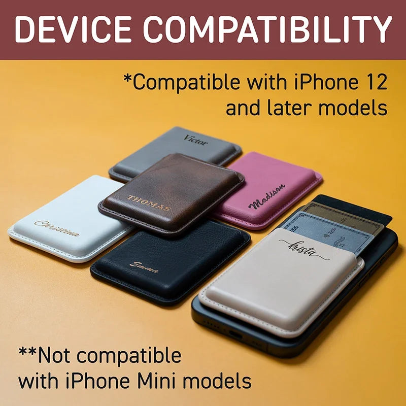 Custom Magsafe Slim Wallet Compatible with Smart Phones
