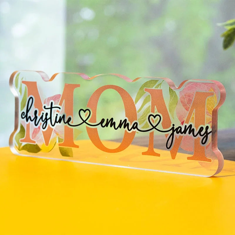 Custom Mom Letter Color Sign, Gift for Mom - GiftShire