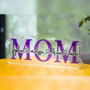 Custom Mom Letter Color Sign, Gift for Mom - GiftShire
