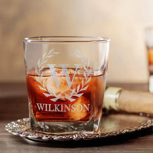 Custom Ornate Whiskey Glass - GiftShire