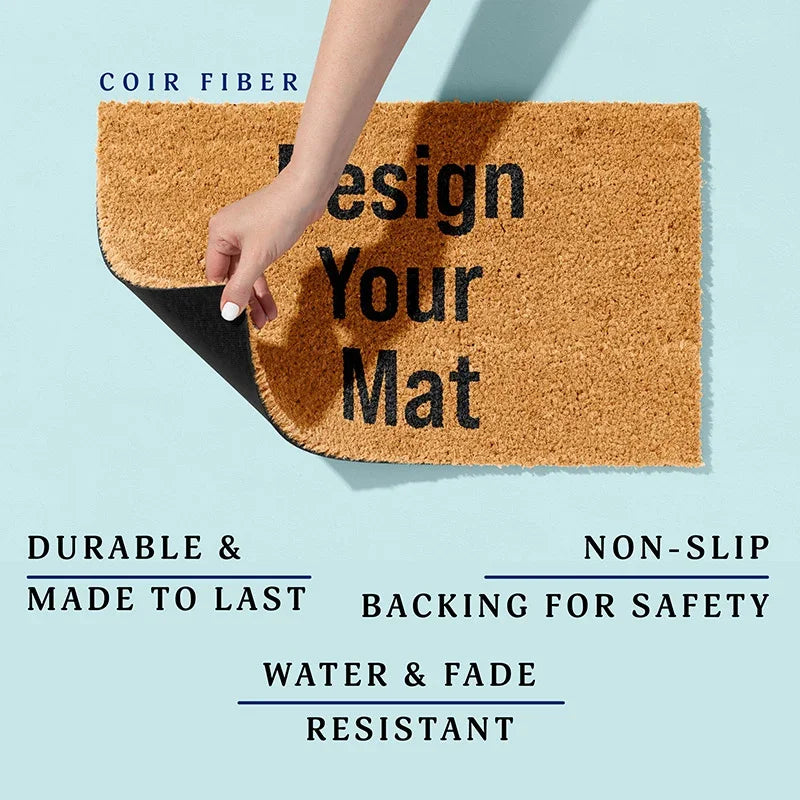 Custom Outdoor Doormat With Your Text - GiftShire