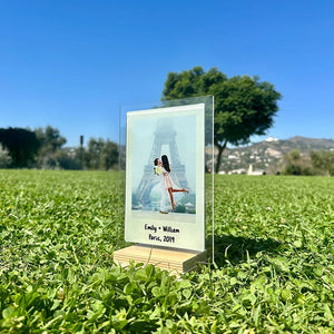 Custom Polaroid Photo Plaque Frame for Desktop - GiftShire