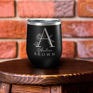 Custom Wine Tumbler - Stainless Steel Safe to Drink - GiftShire