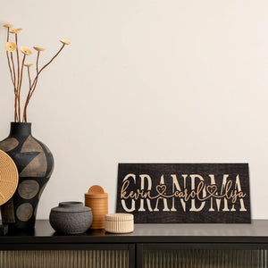 Custom Wooden Grandma Sign - GiftShire