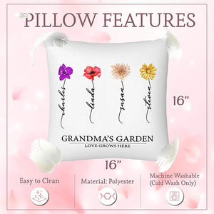 Customize Your Birthday Flowers with Name on Pillow - GiftShire