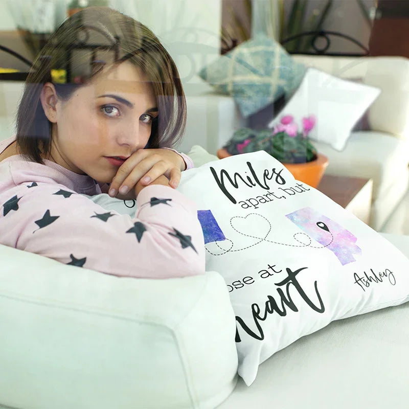 Customized Long-Distance Hug Pillow - GiftShire