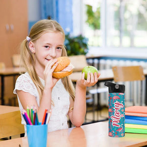 Cute Kids Personalized Colorful Water Bottles BPA Free - GiftShire