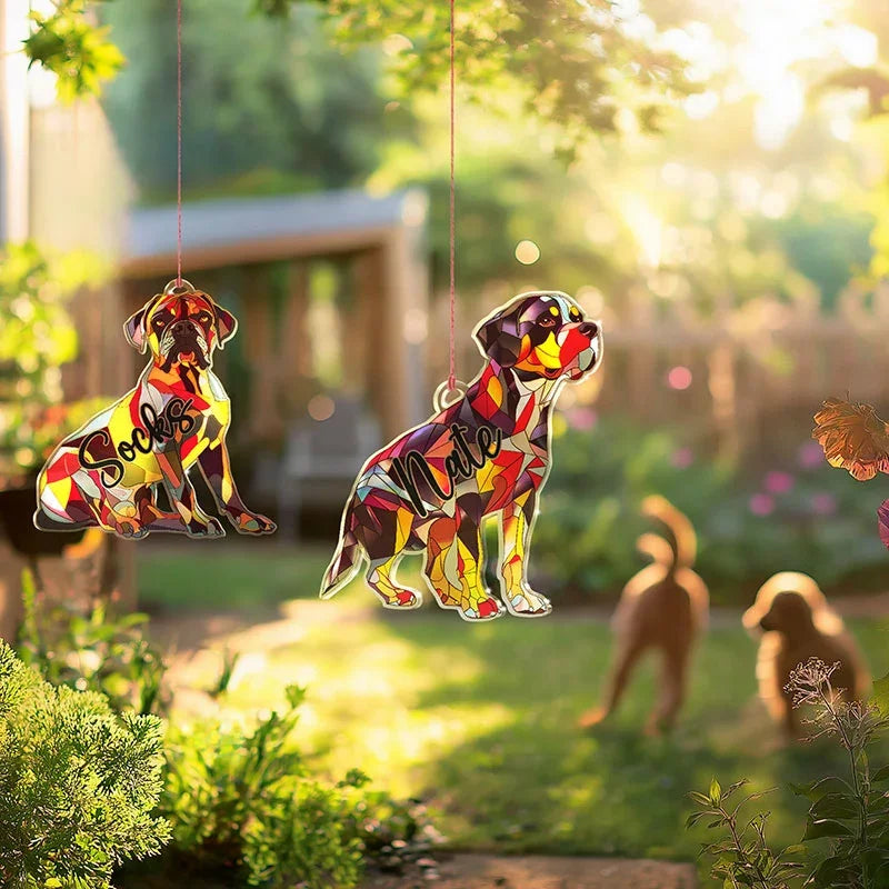 Dog Cutout Personalized Suncatchers - GiftShire