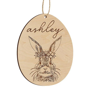 Custom Easter Bunny Name Tag - GiftShire