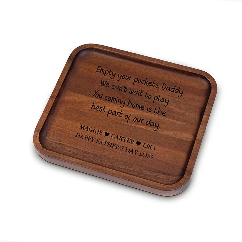 Engraved Valet Tray Gift for Dad