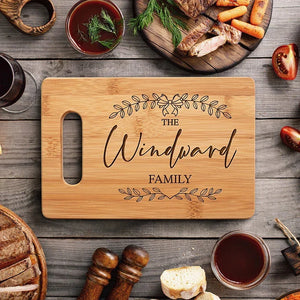 Family Name Engraved Cutting Board - GiftShire