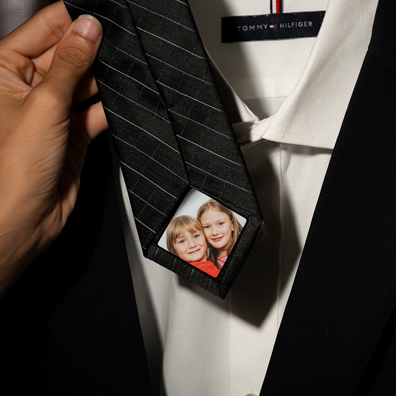 dad wedding tie patch