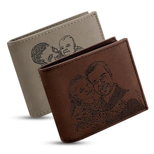 Leather Photo Wallet - GiftShire